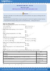 Đề thi giữa kì 1 Toán 6 - Đề số 10